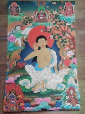 Papel kraft tibetano antigo Thangka, pintura de Buda tibetano comprar usado  Enviando para Brazil