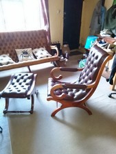 Antique slipper chair for sale  COLCHESTER