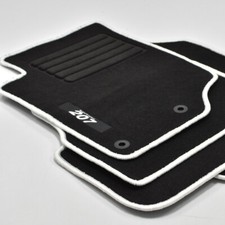 Usado, Velours Logo Fußmatten für Peugeot 207 + 207 SW ab Bj.02/2006 - 2015 weiss comprar usado  Enviando para Brazil