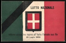 Ansichtskarte lutto nazionale gebraucht kaufen  Berlin