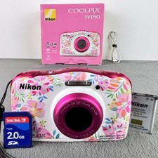 Nikon Coolpix W150 Pink Flowers Resort Kids Digital Camera Boxed Set WiFi Water comprar usado Nikon Coolpix W150 Pink Flowers Resort Kids Digital Camera Boxed Set WiFi Water comprar usado  Enviando para Brazil