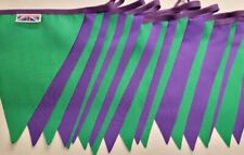 Green purple fabric for sale  LEAMINGTON SPA