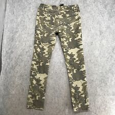 Jeans Mechanics por Zenana Feminino Grande Elástico Verde Camuflado Perna Magra Ajuste Regular comprar usado  Enviando para Brazil