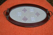 Wood glass oval for sale  BLACKWOOD