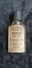 Vintage iodine bottle for sale  LOOE