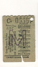 Railway ticketgwr rail for sale  MIDHURST
