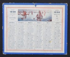 1928 calendrier almanach d'occasion  Nantes-