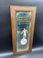 Placa espelhada de raquete de tênis vintage 26 pol. Spaghetti Warehouse Wright & Ditson gramado, usado comprar usado  Enviando para Brazil