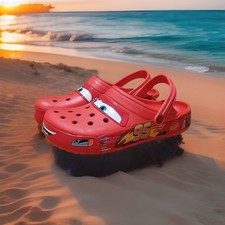 Używany, CROCS LIGHTNING  MCQUEEN- CROCS -ALL MEN, WOMEN, KIDS SIZES AVAILABLE MSG Choice na sprzedaż  Wysyłka do Poland
