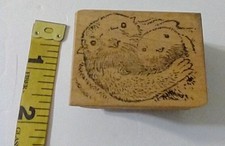 Carimbo de borracha montado em madeira para mãe e filhote Sea Otter 1979 2" X 1,5"  comprar usado  Enviando para Brazil