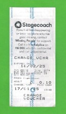 Bilhete de ônibus Stagecoach Sheffield - Voucher de troca 10p - Chapeltown - 2025 comprar usado  Enviando para Brazil