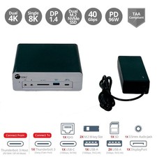 Dock Station SIIG 8K Thunderbolt 3 para Acer Swift 1 3 5 7 Go X 14" 16" com PSU comprar usado  Enviando para Brazil