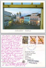 Cartão postal 2006 c329 Pelourinho Salvador BA Bahia Brasil selo comprar usado  Enviando para Brazil