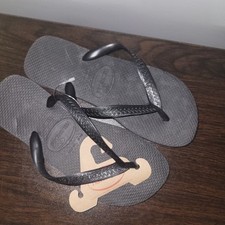 Sandálias femininas Havaianas slim flip flop - Preto EUA 6 novas sem etiquetas  comprar usado  Enviando para Brazil