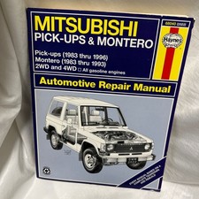 Raro Haynes Mitsubishi Pajero Pickup 1983-1996 Montero 1983-1993 Manual de Reparo M comprar usado  Enviando para Brazil