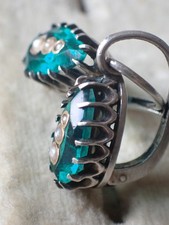 boucles d oreille pierre verte d'occasion boucles d oreille pierre verte d'occasion  Chantelle