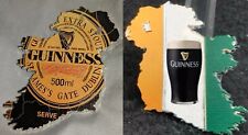 Usado, Guinness Ouro Prata Irlanda Mapa Bandeira Moeda Copo Caneca Irlandesa St Paddys Day Drink comprar usado  Enviando para Brazil