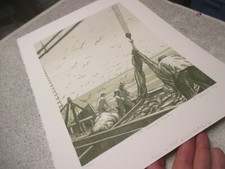1984 Impressão assinada por Anthony Velonis "Off George's Banks" barco de pesca 20/30 comprar usado  Enviando para Brazil