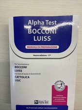 Alpha test bocconi usato  Milano