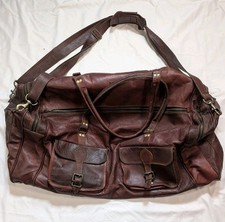 Vintage leather duffle for sale  Martinsburg