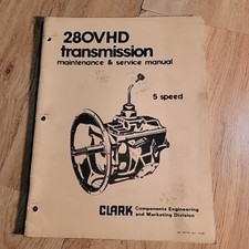 Manual de manutenção e serviço de transmissão Clark 280VHD 5 velocidades comprar usado  Enviando para Brazil