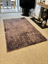 Mauve dunelm shaggy for sale  BEDFORD