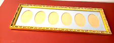 Gold Picture Fame 25"x 8 1/2" com 1" design ornamentado inclui tapete de vidro e cinza comprar usado  Enviando para Brazil