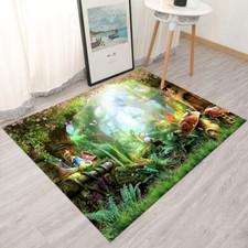Tapete de chão Fairy Forest infantil tapete de sala de estar tapete de sala de criança decoração para casa tapetes de área, usado comprar usado  Enviando para Brazil
