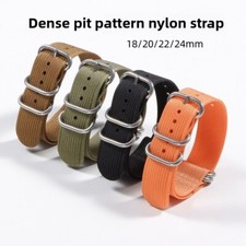 Pulseira de relógio de náilon 18 20 22 24 mm passagem única esporte estilo militar comprar usado  Enviando para Brazil