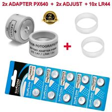 2 Adaptadores PX640 Convertidor de Bateria + 2 Ajustadores + 10 pilas LR44  1,5V, usado comprar usado  Enviando para Brazil