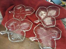 leaf glass dish set serving for sale  Woodstock