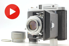 [W IDEALNYM STANIE z kapturem] Konishiroku Konica Pearl III 6x4,5 dalmierz kamera filmowa JAPONIA, używany na sprzedaż  Wysyłka do Poland