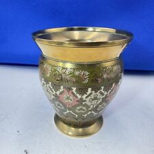 Vase brass enamel for sale  CULLOMPTON