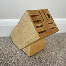 Wood knife block for sale  EAST MOLESEY