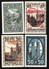 Notgeld münchen scheine gebraucht kaufen  Berlin