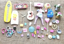 Lote de 48 acessórios Barbie Mattel skate, prancha de surf, guitarra e muito mais comprar usado  Enviando para Brazil