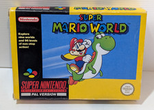 Super Mario World Snes super Nintendo caixa CIB PAL + estojo acrílico BOA CONDIÇÃO comprar usado  Enviando para Brazil