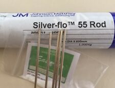 Usado, Solda de prata Silver-flo 55 55%ag sem cádmio 5 hastes x 2,0 mm x 200 mm mais fluxo  comprar usado  Enviando para Brazil