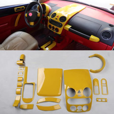 Usado, ABS amarelo para VW Beetle 2003-2010 painel interno completo decoração tampa acabamento conjunto de molduras comprar usado  Enviando para Brazil