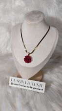 Collana artigianale rosa usato  Casalnuovo di Napoli