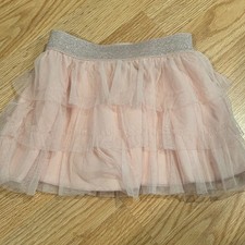 Saia de tule estilo livre feminina rosa prata cintilante cintura balé XS 4/5 comprar usado  Enviando para Brazil