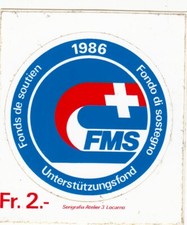 Autocollant fms 1986 d'occasion  Riedisheim