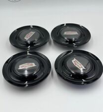 CONJUNTO DE 4 tampas de centro pretas flutuantes Cadillac tampas de cubo de roda rotação 7,2 polegadas 182 mm comprar usado  Enviando para Brazil