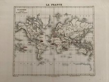 Carte ancienne planisphere d'occasion  Hyères