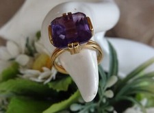 Bague pierre amethyste d'occasion  Boulogne-sur-Mer