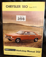 Chrysler 180 workshop for sale  DAGENHAM