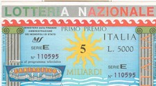 lotteria nazionale 1992 usato lotteria nazionale 1992 usato Sora