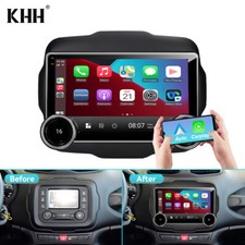 Rádio de carro 8G+128G Apple CarPlay para Jeep Renegade 2015-2020 GPS Android 13 BT comprar usado  Enviando para Brazil