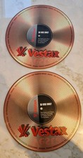 Vestax slipmats gold for sale  FROME