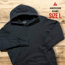Pulôver American Giant masculino clássico L com capuz algodão pesado preto EUA unissex comprar usado  Enviando para Brazil